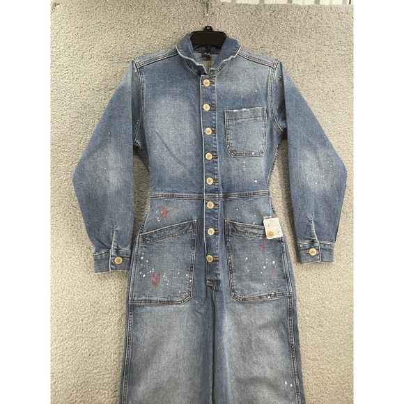 Free People Pants & Jumpsuits Free People Paint Splatter Long